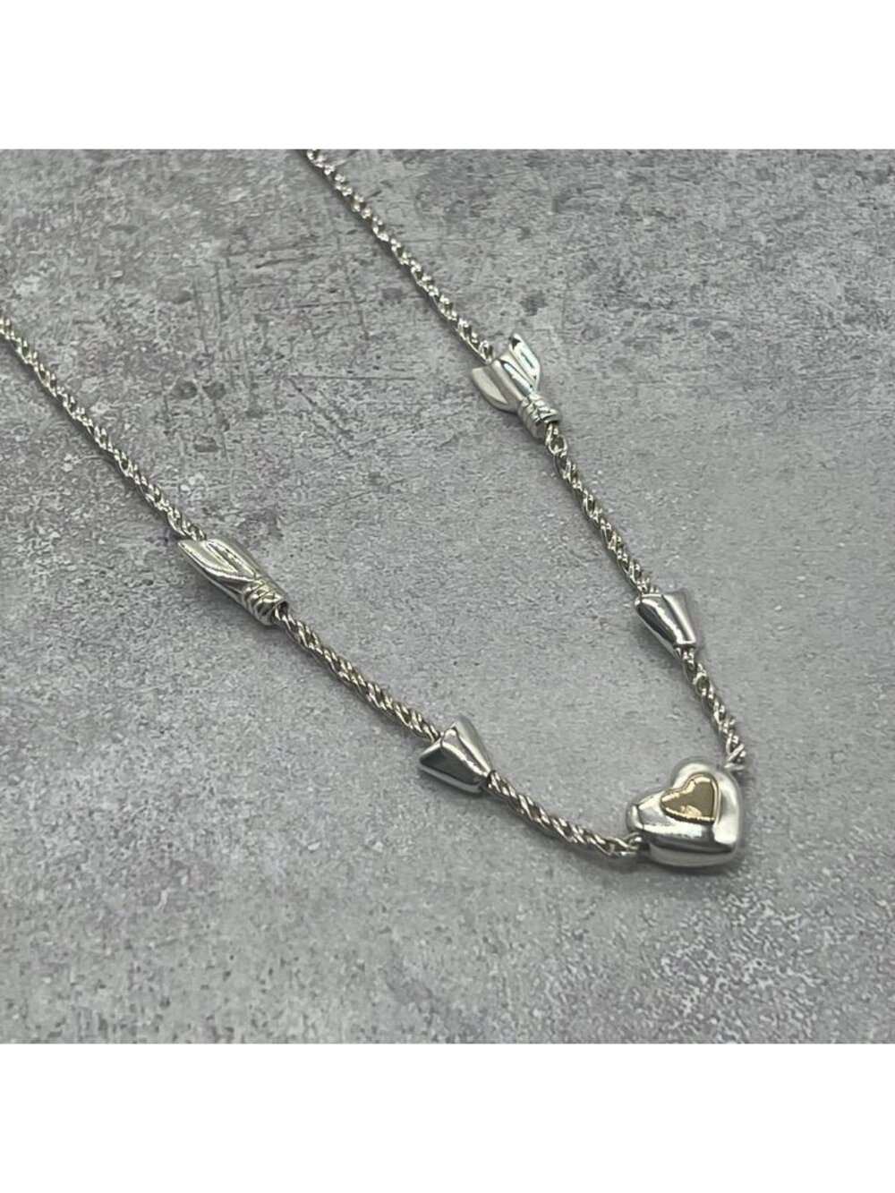 Tiffany & Co Heart Arrow Twist Loop Necklace